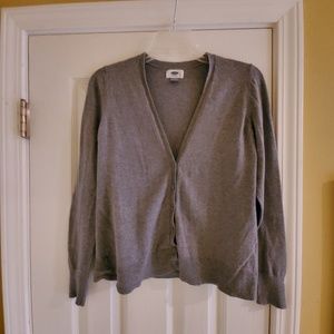 Old Navy Grey Button Up Cardigan Sweater Small
